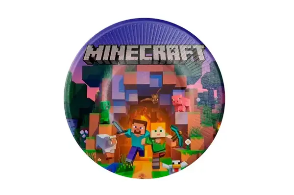 Паперові тарілки 12471 "Компютерна гра" кольорові 10шт. (18см.) купити