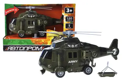 Вертоліт на батарейках AP9906A "Автопром" військовий 1:20, світло, звук, в коробці 23*15,5*11,5 см Вертоліт на батарейках AP9906A "Автопром" військовий 1:20, світло, звук, в коробці 23*15,5*11,5 см купити