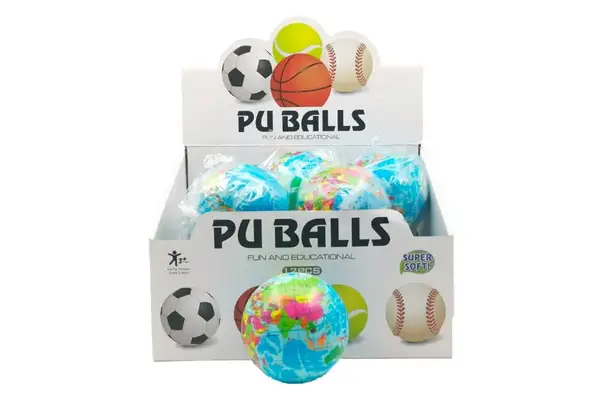 Фомовий м'ячик, в коробці 12шт 77-1 р.10*10*10см купити