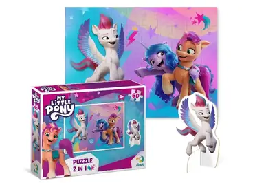 Пазл "My Little Pony" 60ел. з фігуркою "Пригоди Санні, Іззі та Зіпп" 200137 DoDo купити
