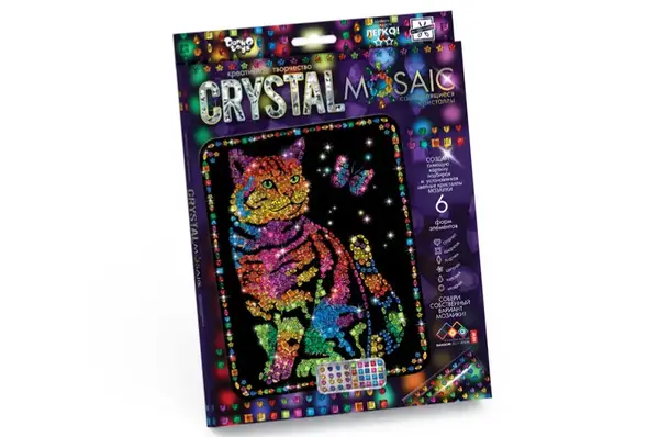 Набір для творчості CRM-01-01,02,03,04...10 "CRYSTAL MOSAIC" DANKO купити недорого в Україні, фото 10
