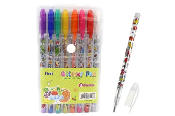 Набір гелевих ручок "Glitter pens" 8шт., PVC 528-8 купити