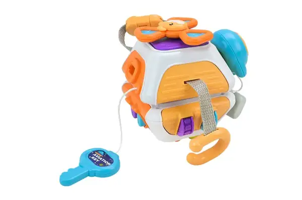 Брязкальце PL-724-77 "Сонячний зайчик", тактильні, рухомі частини, р-р13x14, у коробці 14x15x14 см купити недорого в Україні, фото 3