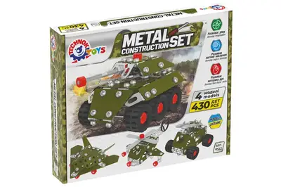 Конструктор металевий 9512 "Військова техніка" 430 дет. в коробці ТЕХНОК купити