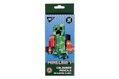 Олівці кольорові YES 12 кольорів "Minecraft" 290701 купити