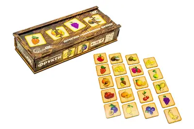 Головоломка дерев'яна Puz-36359 "Фрукти" PuzzleOk купити
