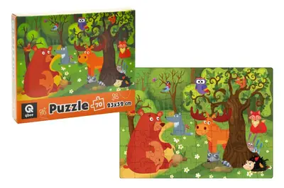Пазли - 70 елм. - QB400-002 "Лісові мешканці" qbee купити