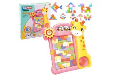 Логічна гра "Тетріс Жираф 3в1" в коробці XZ-1074B купити