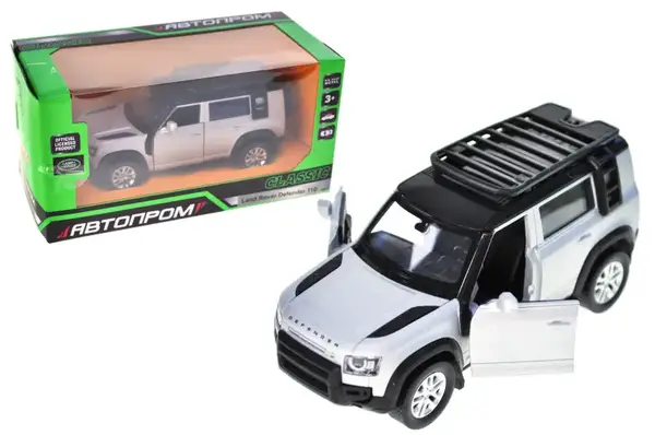 Машина металева 10010 5" 2020 Land Rover Defender 110, відкриваються двері,в кор. 16,5x7x8 см АВТОПРОМ купити недорого в Україні, фото 3