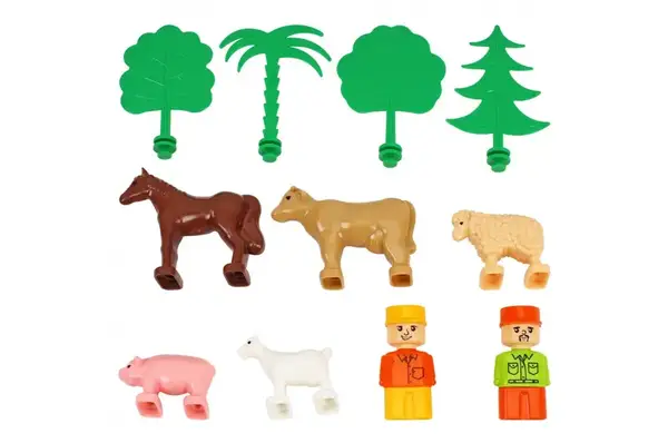 Конструктор блочний 0327 “Ферма” 160 дет. в коробці ТЕХНОК купити недорого в Україні, фото 4