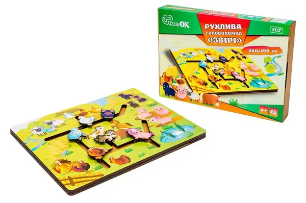 Головоломка рухлива Puz-27700 "Звірі" в коробці р. 31.5x22.5 см PuzzleOk купити