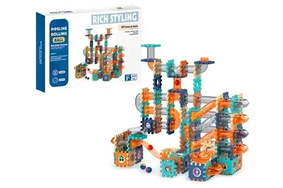 Конструктор-лабіринт "Кулькотрек" 335дет в коробці E025 р.54*39*8см купити