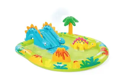 Ігровий центр 57166 надувний з гіркою р. 191x152x58 см INTEX купити