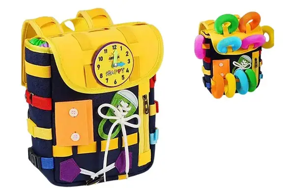 Бізіборд рюкзак S4931 в кульку р.25x8x32 см купити