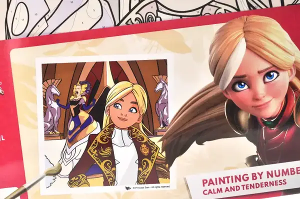 Набір для розпису по номерах 30х30 см QB913-021 "Тара Данкан: Спокій і ніжність" qbee купити недорого в Україні, фото 2