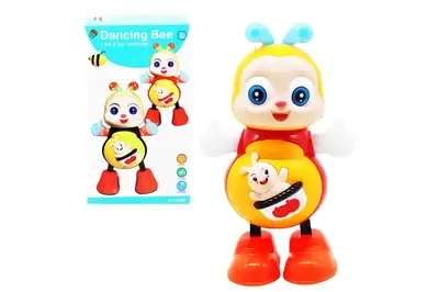 Бджілка танцююча, музична, зі світлом, в коробці 5907B р.21*12*11,5см купити