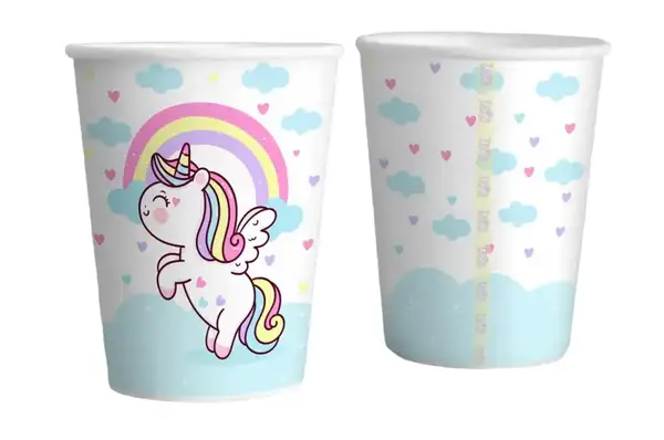 Паперові стаканчики Твоя Забава "Єдиноріг" 10шт/уп. (250мл.) купити