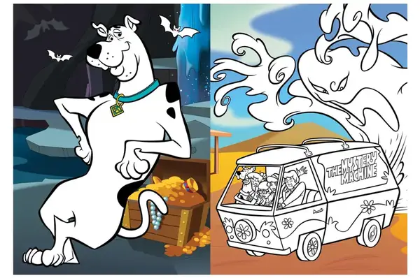 Розмальовка LCB42 WB Scooby-Doo зі стікерами IDEYKA купити недорого в Україні, фото 3