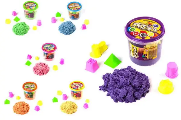 Набір з кінетичним піском KS-01-01 "KidSand" 1000 гр у відрі DANKO купити