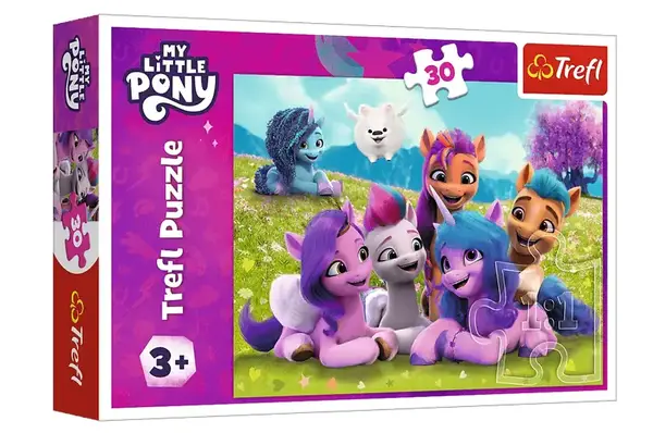 Пазли - 30 елм. - 18299 "Дружелюбні Поні" Trefl купити