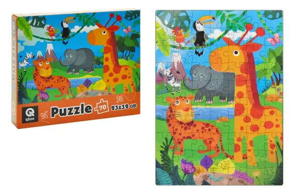 Пазли - 70 елм. - QB400-006 "Зоодрузі" qbee купити