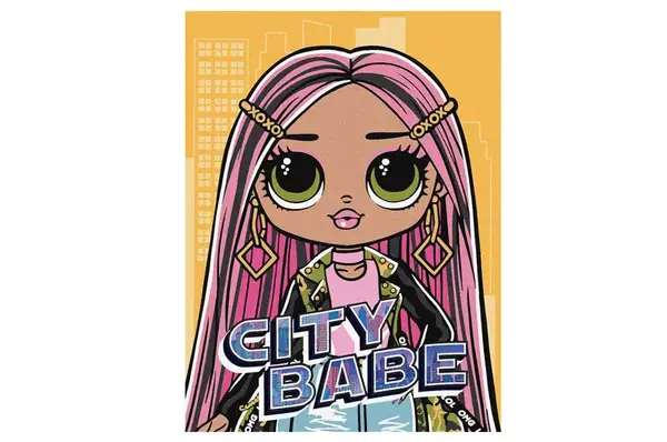 Набір для розпису по номерах 30x40 см KHO6277 "L.O.L. City Babe" Ideyka купити