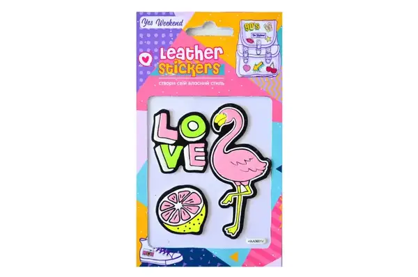 Набір наклейок YES Leather stikers "Flamingo" купити