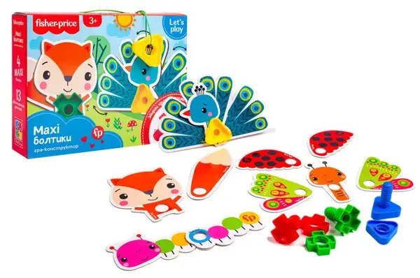 Гра-конструктор "Fisher Price. Maxi-болтики" VT2905-23 VladiToys купити