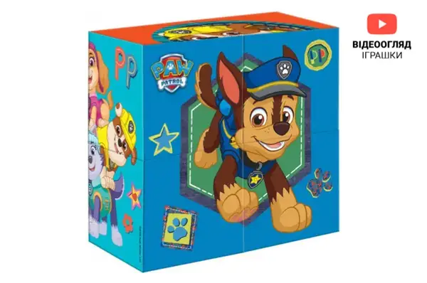 Набір м'яких кубиків MC090501-10 "Щенячий патруль" 4 штуки в кульку р.16x16x8 см Масік купити недорого в Україні, фото 2