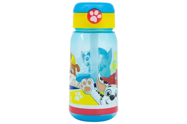 Пляшка дитяча пластикова з кришкою та соломинкою 510мл "Paw patrol pup power" 74642 купити