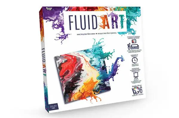 Набір для творчості FA-01-01,02,03,04,05 "Fluid ART" DANKO купити недорого в Україні, фото 4