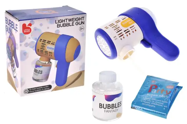 Пістолет з мильними бульбашками на батарейках в коробці 911-2Y р.14*7,6*12,8см купити