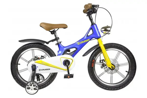 Дитячий велосипед Crussier ICONIC blue 18 дюймів, двоколісний Maraton купити недорого в Україні, фото 2