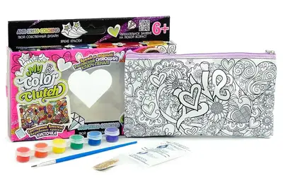 Набір для творчості CCL-01-01U,02U,03U...06U "My Color Clutch" пенал-розмальовка DANKO купити