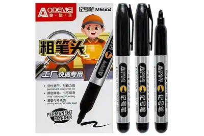 Маркер перманентний Aodemei, M6122-BK, чорний купити