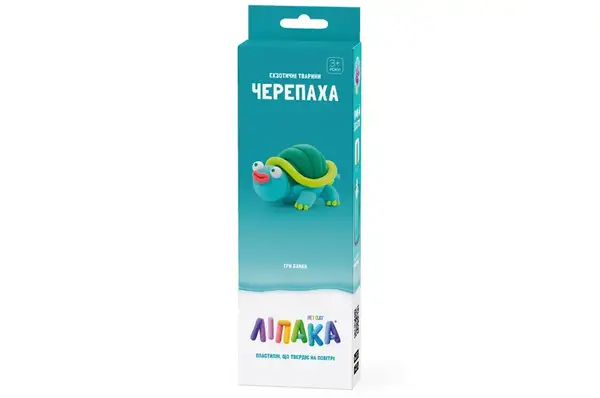 Набір пластиліну, що самостійно твердіє, ЛІПАКА - ЕКЗОТИЧНІ ТВАРИНИ: ЧЕРЕПАХА 30126-UA01 купити