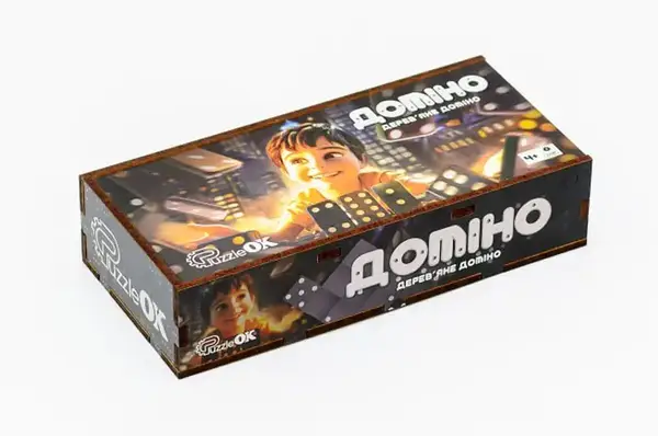 Доміно Puz-22929 в дерев'яній коробці р.15x7x3,2см PuzzleOk купити недорого в Україні, фото 3