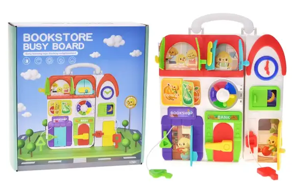 Бізіпланшет XQS2069A активна панель, шухляди, замки, дверцята, в коробці р.23x9x27 см YG Toys купити