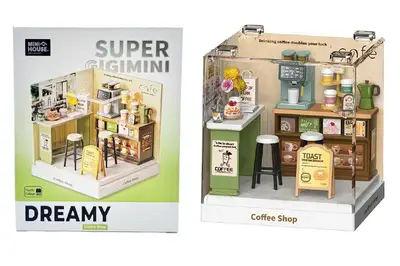 Конструктор-румбокс 8034 MINI HOUSE серії "Інтер'єр Міні" – КАВ’ЯРНЯ купити