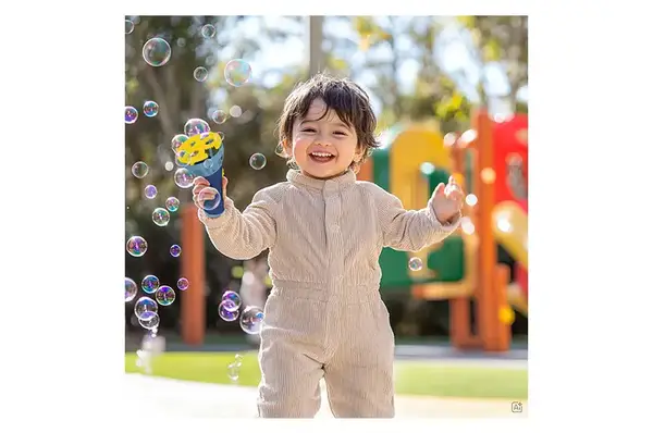 Генератор мильних бульбашок 200614 "Смурфики" на батарейках + 450 мл DoDo купити недорого в Україні, фото 6