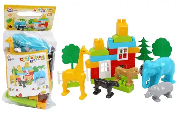 Конструктор блочний 0334 “Дикі тварини” в кульку ТЕХНОК купити