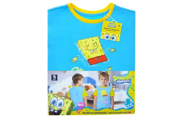 Футболка бавовняна QB-SB-001-04-86-92 SpongeBob Kids 86-92 qbee купити недорого в Україні, фото 6