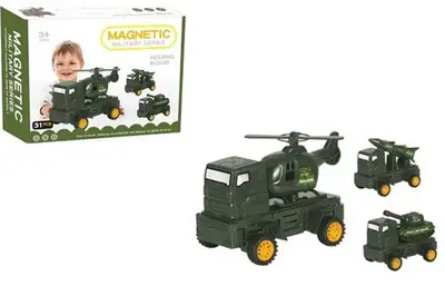 Конструктор магнітний військовий 31дет в коробці 201-13 р.26,5*6,5*20,5см купити