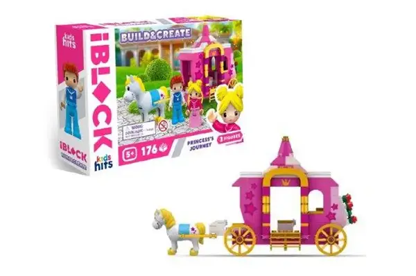 Конструктор Kids hits IBLOCK JUNIOR KH08/007/3 176 деталей короб. 24*16*6 см купити