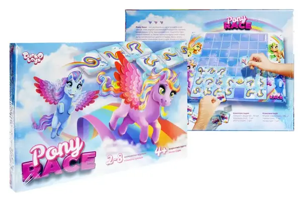 Настільна гра G-PR-01-01 "Pony Race" DANKO купити