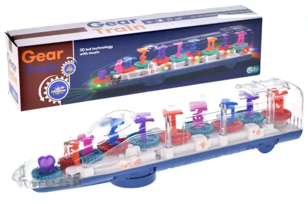 Потяг музичний 323 на батарейках, в коробці YG Toys купити