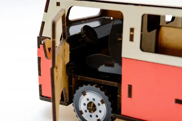 Конструктор "Мікроавтобус" Puz-00926, дерев'яний р.29,7x13,2x11,8см PuzzleOk купити недорого в Україні, фото 3