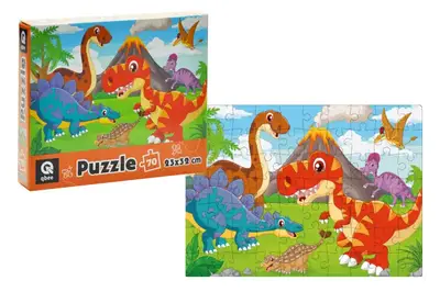 Пазли - 70 елм. - QB400-001 "Світ Динозавриків" qbee купити