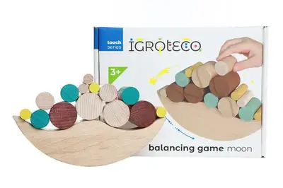 Дерев'яна гра-балансир "Місяць" 900422 IGROTECO купити