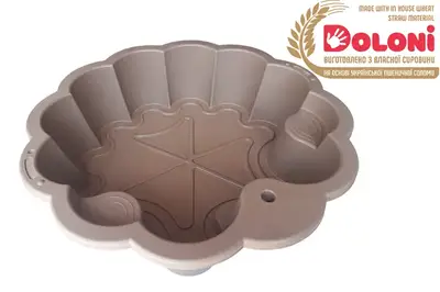 Пісочниця 01234/01eco "Квітка" темно-коричнева DOLONI купити